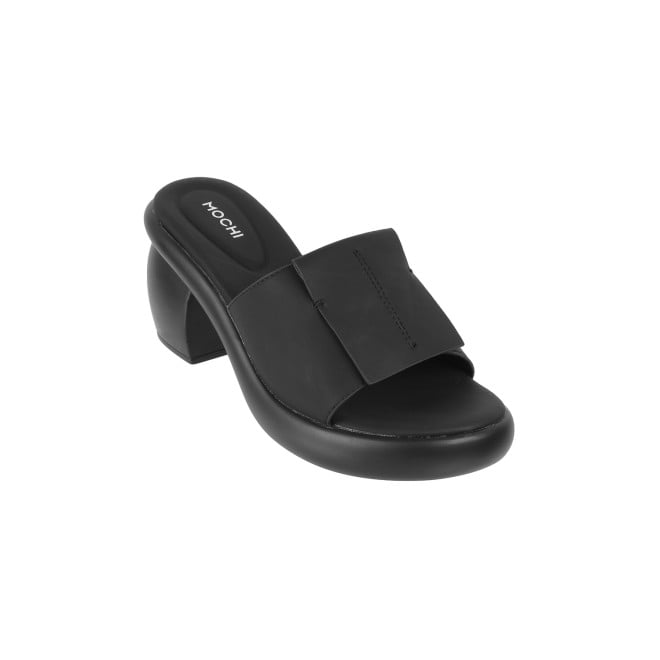 Mochi Women Black Casual Mules (SKU: 41-160-11-37)