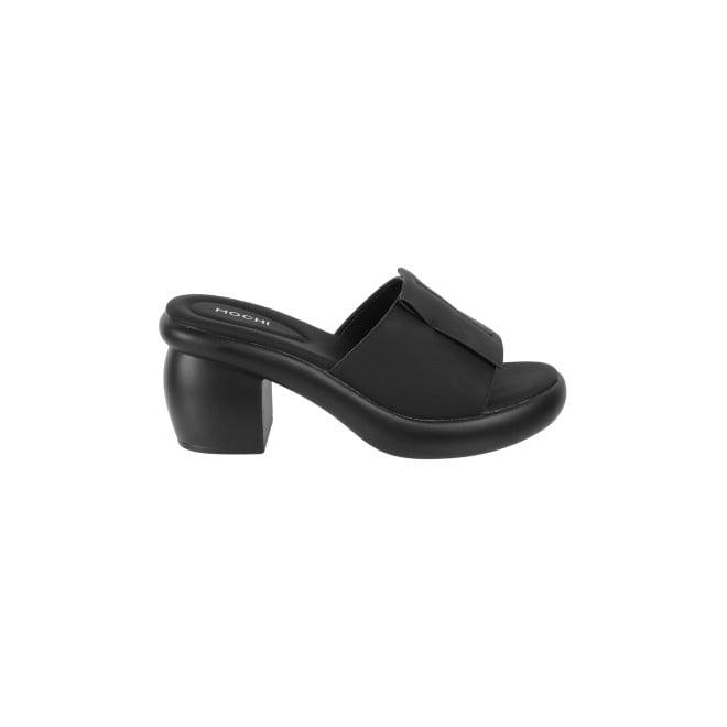 Mochi Women Black Casual Mules (SKU: 41-160-11-37)