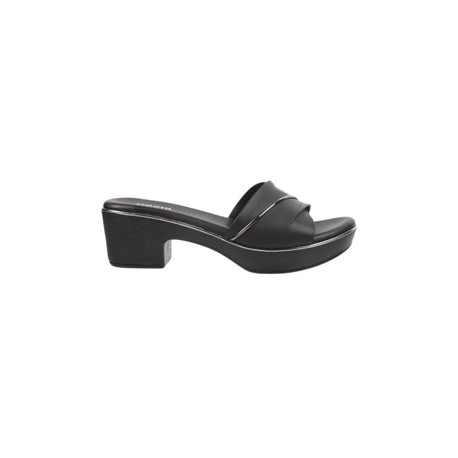 Mochi Women Black Casual Slip Ons (SKU: 41-164-11-36)