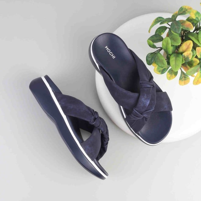 Mochi Women Blue-navy Casual Sandals (SKU: 41-166-17-36)