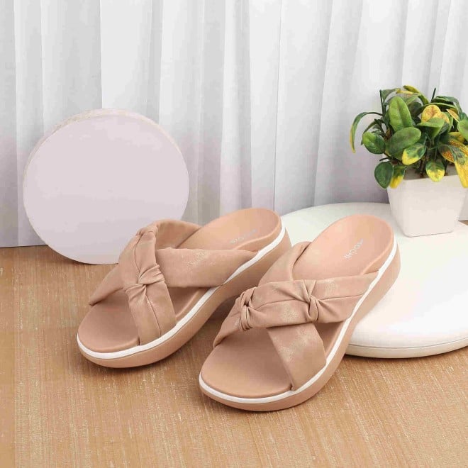 Mochi Women Peach Casual Sandals (SKU: 41-166-80-36)