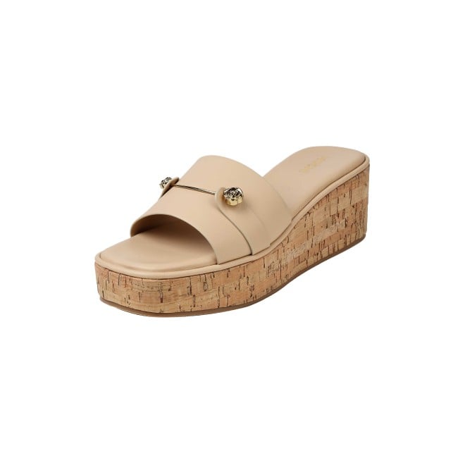 Mochi Women Beige Casual Slip Ons (SKU: 41-188-20-37)
