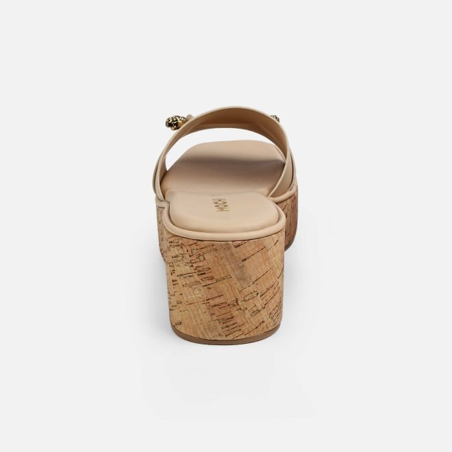 Mochi Women Beige Casual Slip Ons (SKU: 41-188-20-37)