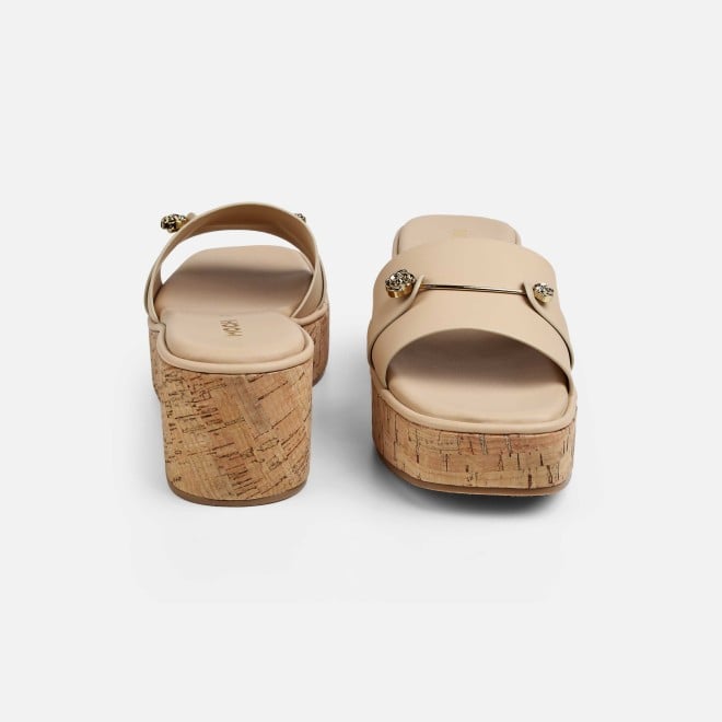 Mochi Women Beige Casual Slip Ons (SKU: 41-188-20-37)