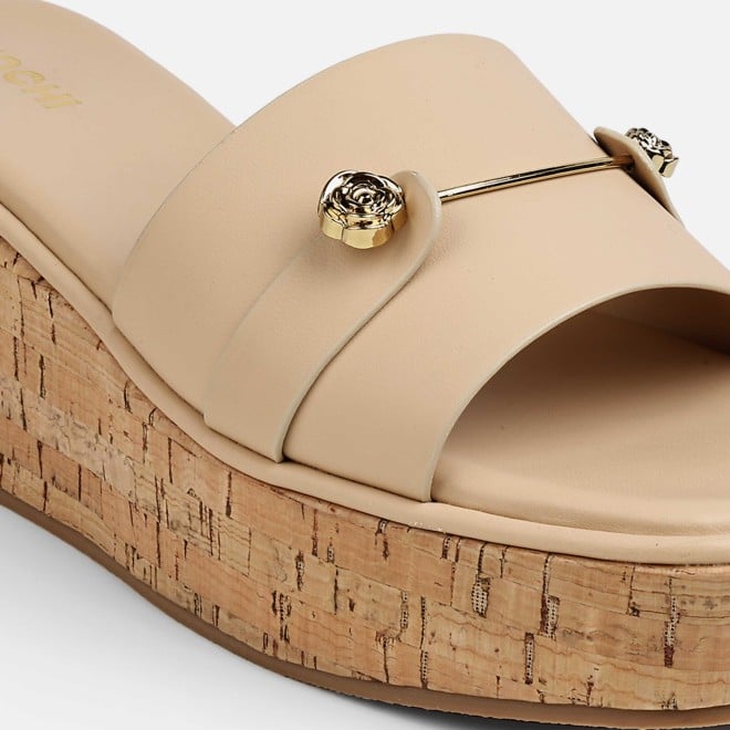 Mochi Women Beige Casual Slip Ons (SKU: 41-188-20-37)