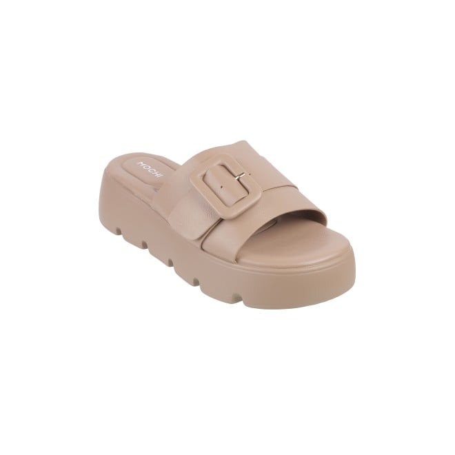 Mochi Women Dark-Beige Casual Slip Ons (SKU: 41-198-89-36)