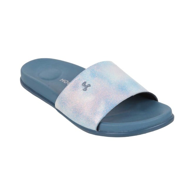 Mochi Women Blue Casual Slippers (SKU: 41-201-45-36)