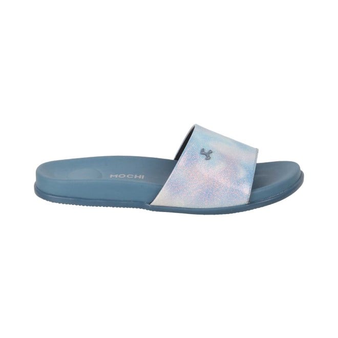 Mochi Women Blue Casual Slippers (SKU: 41-201-45-36)