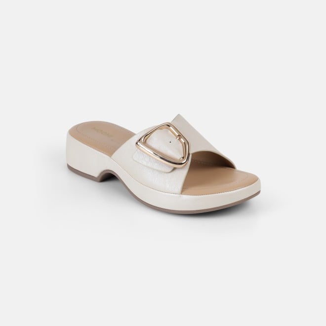 Mochi Women Off-white Casual Slip Ons (SKU: 41-228-66-36)