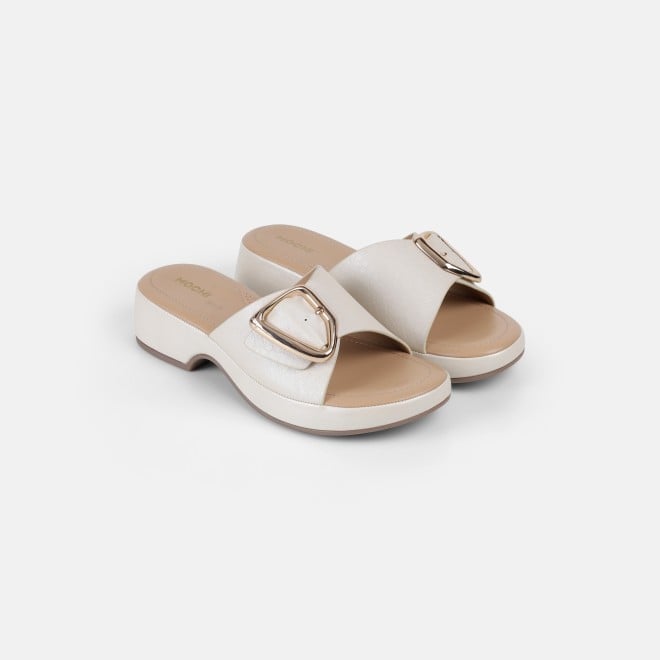Mochi Women Off-white Casual Slip Ons (SKU: 41-228-66-36)