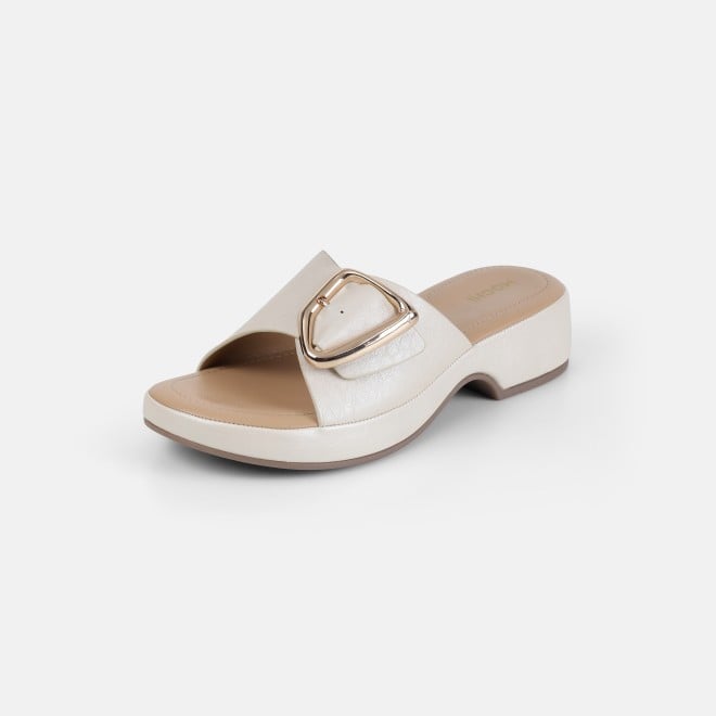 Mochi Women Off-white Casual Slip Ons (SKU: 41-228-66-36)
