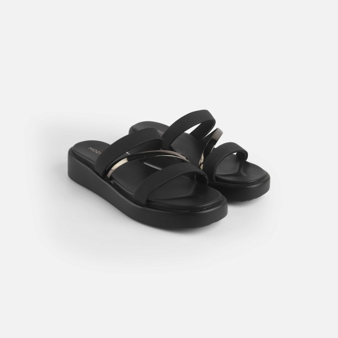 Mochi Women Black Casual Slip Ons (SKU: 41-245-11-36)