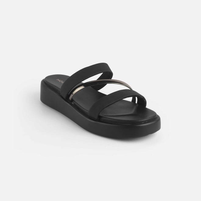 Mochi Women Black Casual Slip Ons (SKU: 41-245-11-36)