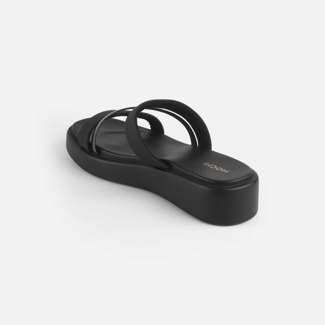 Mochi Women Black Casual Slip Ons (SKU: 41-245-11-36)