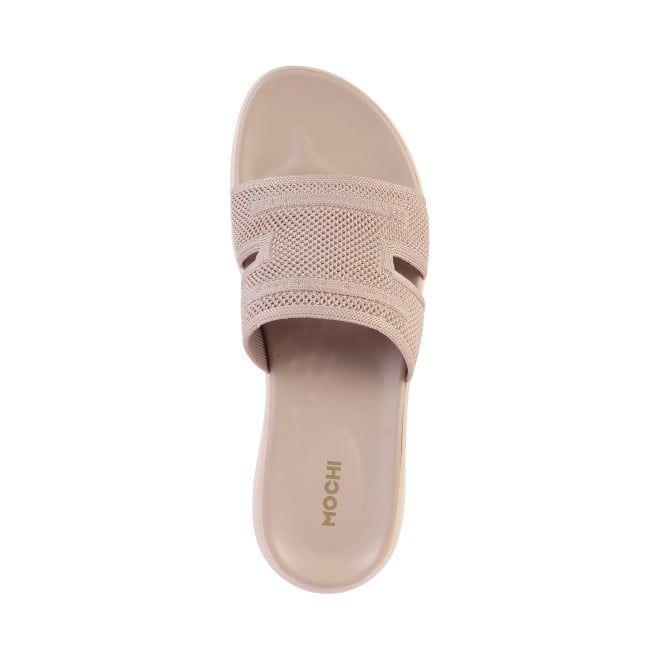 Mochi Women Beige Casual Slip Ons (SKU: 41-257-20-36)