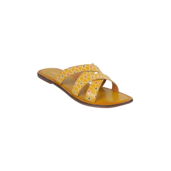 Mochi Women Yellow Casual Sandals (SKU: 41-259-33-36)