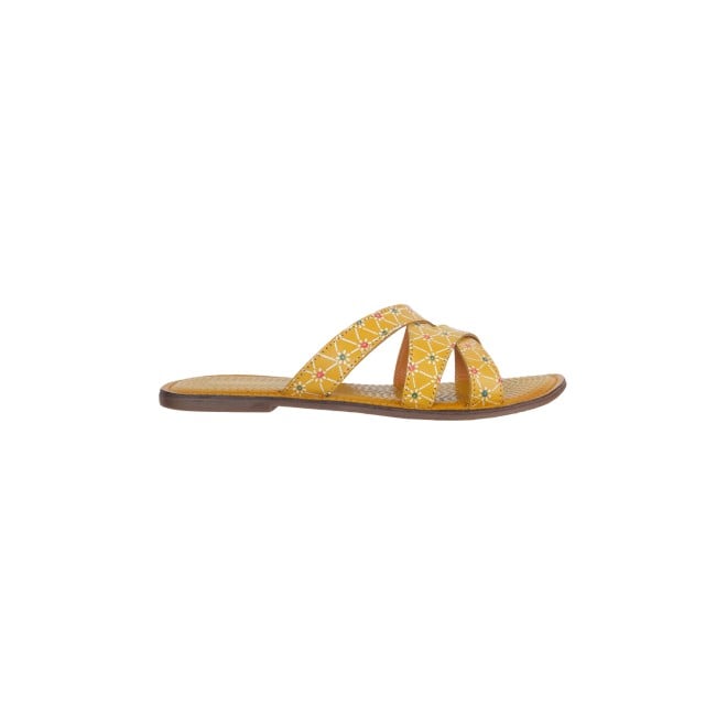 Mochi Women Yellow Casual Sandals (SKU: 41-259-33-36)