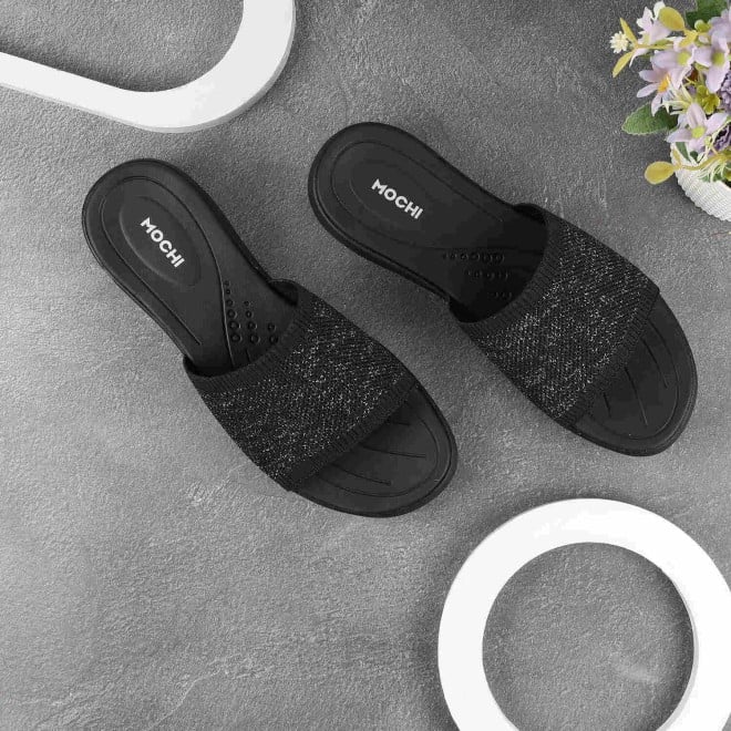 Mochi Women Black Casual Slides (SKU: 41-263-11-36)