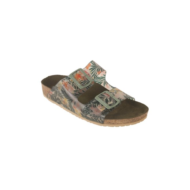 Mochi Women Green Casual Slip Ons (SKU: 41-266-21-36)