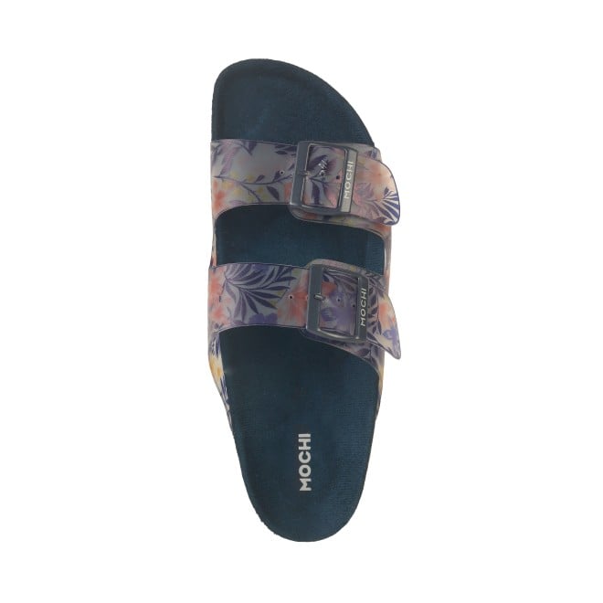 Mochi Women Blue Casual Slip Ons (SKU: 41-266-45-36)