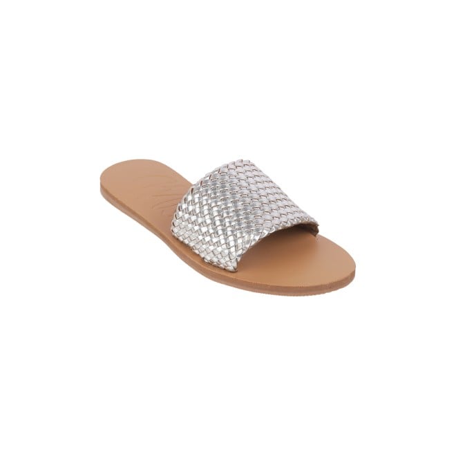 Mochi Women Silver Casual Mules (SKU: 41-273-27-36)