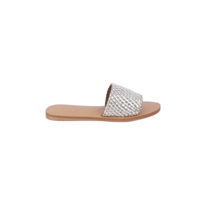 Mochi Women Silver Casual Mules (SKU: 41-273-27-36)