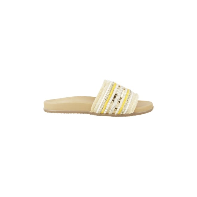 Mochi Women Beige Casual Slippers (SKU: 41-275-20-36)