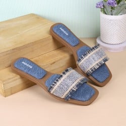 Women Blue Casual Sandals