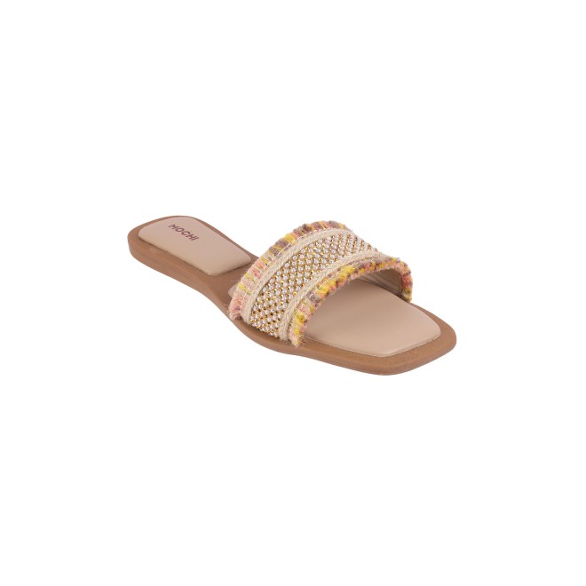 Mochi Women Beige Casual Sandals (SKU: 41-281-20-36)