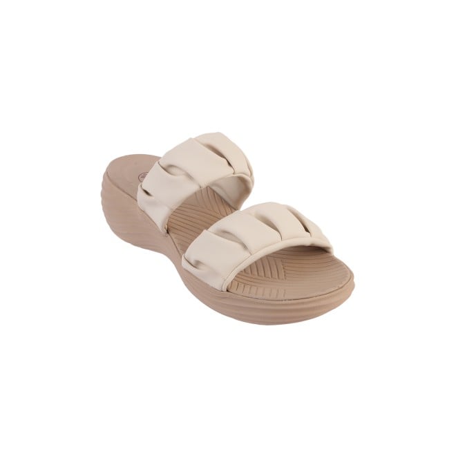 Mochi Women Beige Casual Mules (SKU: 41-282-20-37)