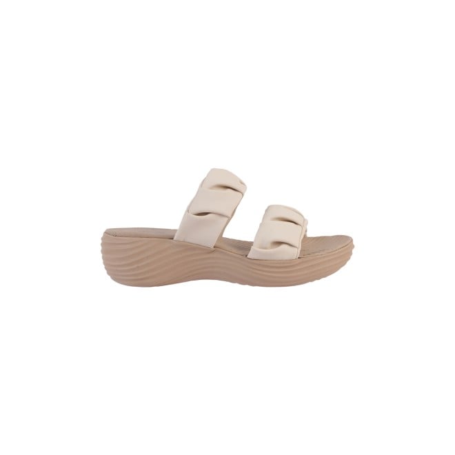 Mochi Women Beige Casual Mules (SKU: 41-282-20-37)