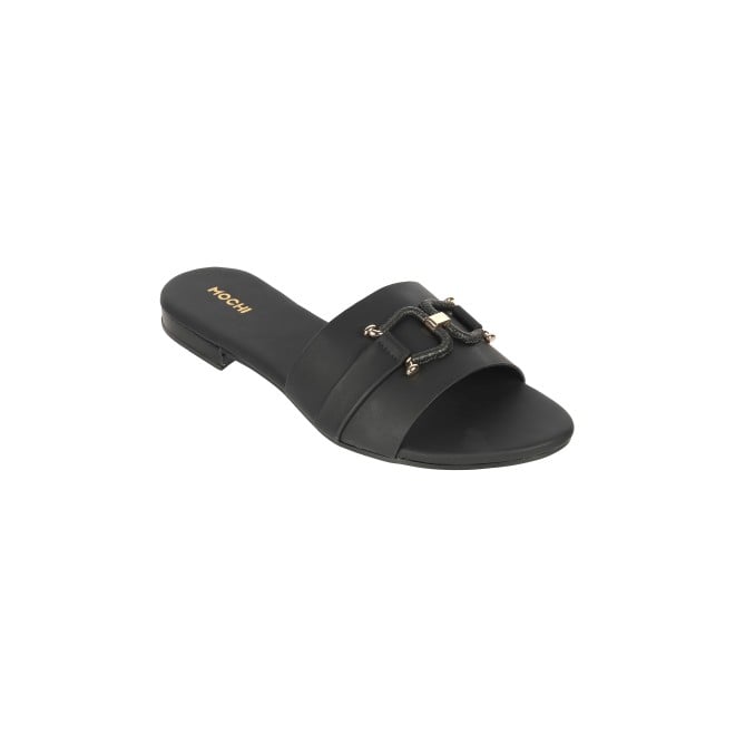 Mochi Women Black Casual Slides (SKU: 41-287-11-36)