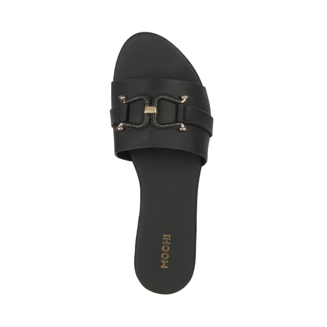 Mochi Women Black Casual Slides (SKU: 41-287-11-36)