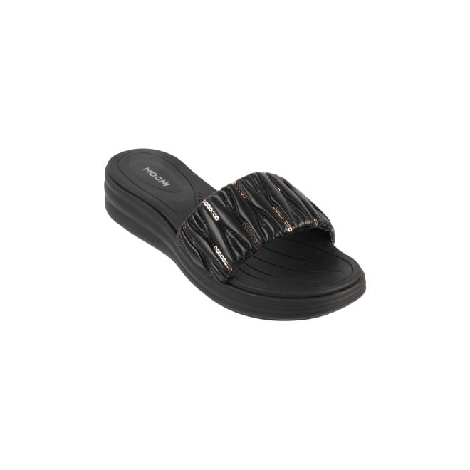 Mochi Women Black Casual Slip Ons (SKU: 41-289-11-36)