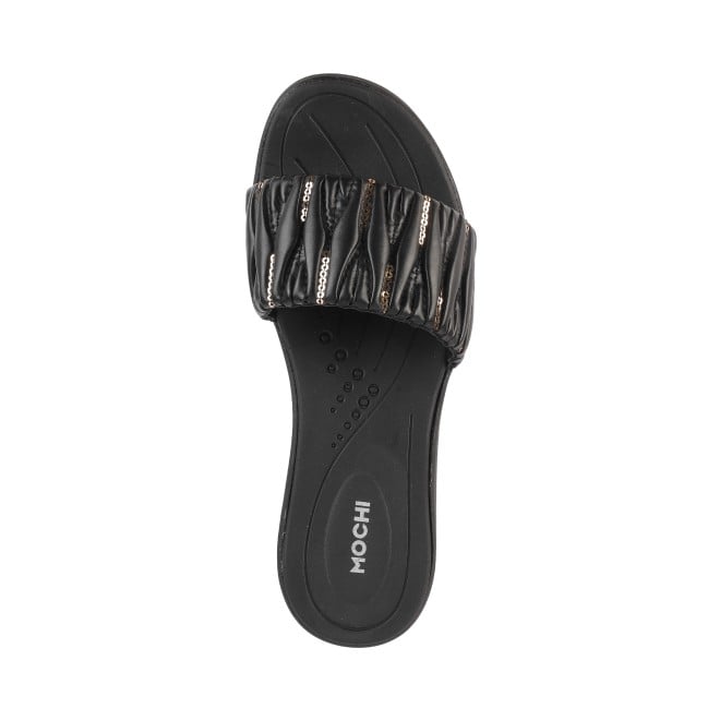 Mochi Women Black Casual Slip Ons (SKU: 41-289-11-36)