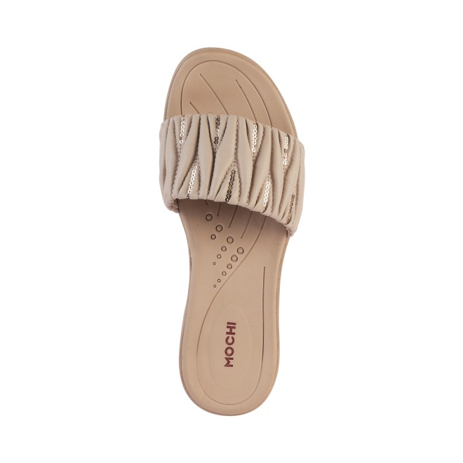 Mochi Women Beige Casual Slip Ons (SKU: 41-289-20-37)