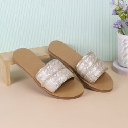 Women Gold Casual Sandals