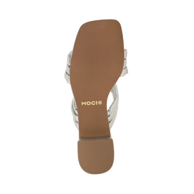 Mochi Women Silver Casual Slip Ons (SKU: 41-325-27-36)