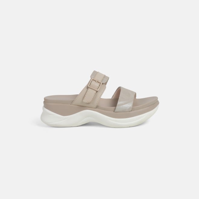 Mochi Women Beige Casual Slip Ons (SKU: 41-326-20-36)