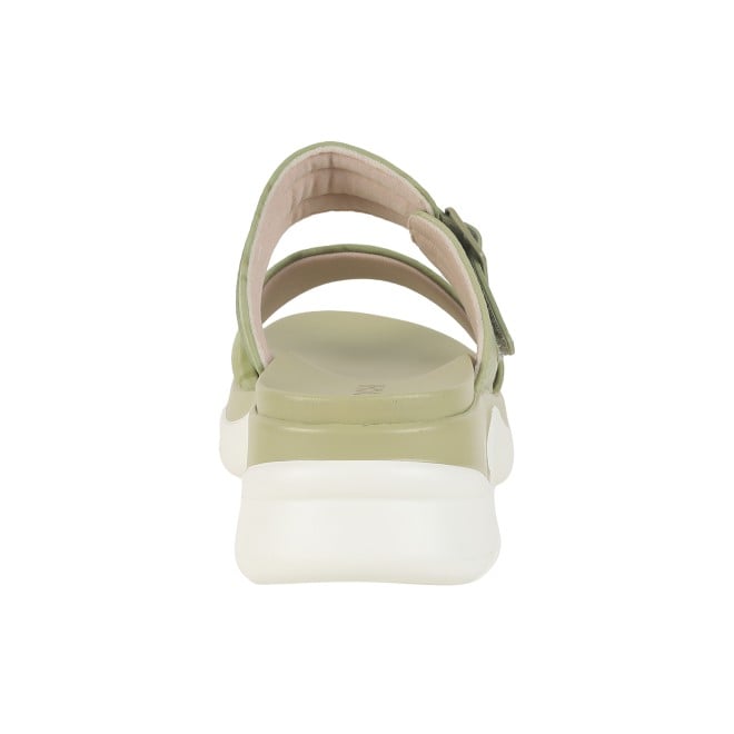 Mochi Women Green Casual Slip Ons (SKU: 41-326-21-36)