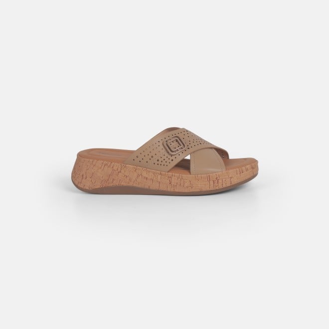 Mochi Women Beige Casual Slip Ons (SKU: 41-363-20-39)