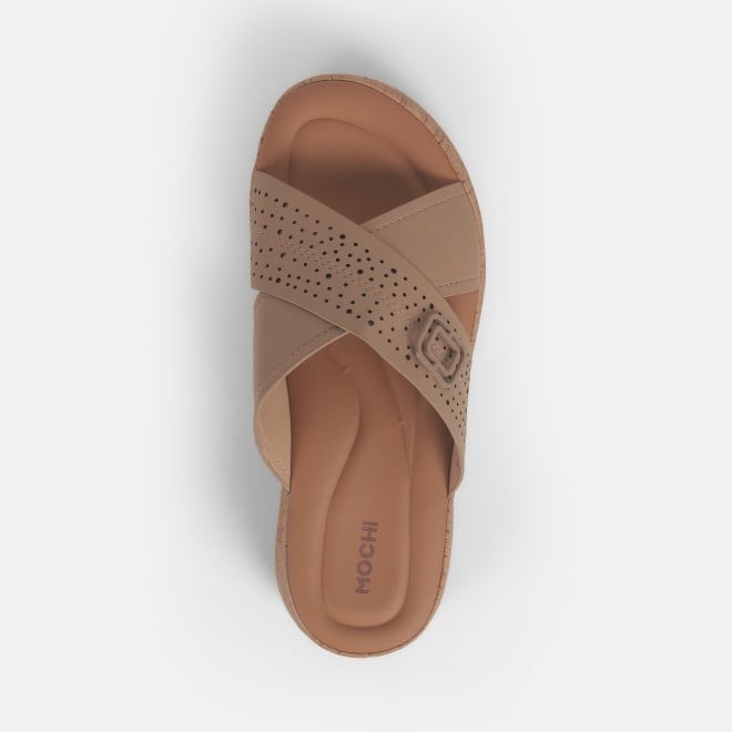 Mochi Women Beige Casual Slip Ons (SKU: 41-363-20-39)