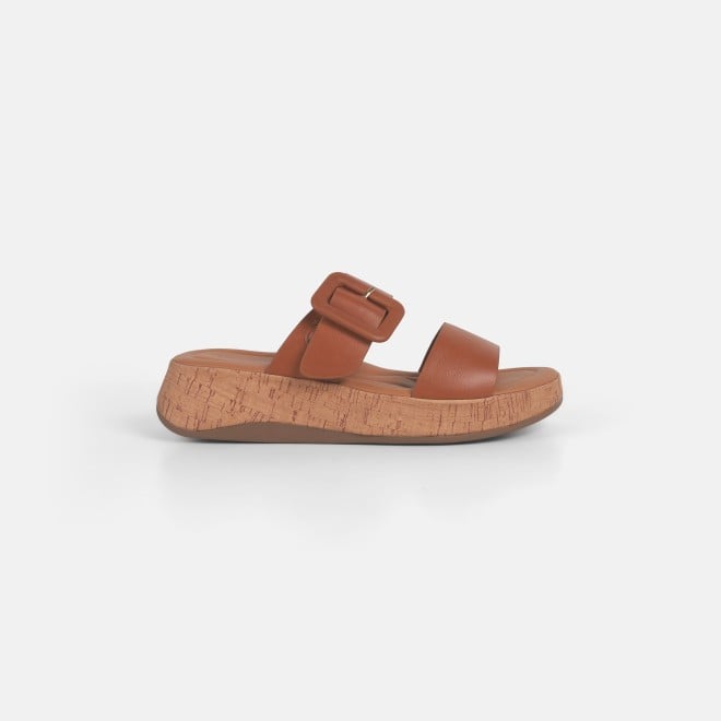 Mochi Women Tan Casual Slip Ons (SKU: 41-364-23-36)