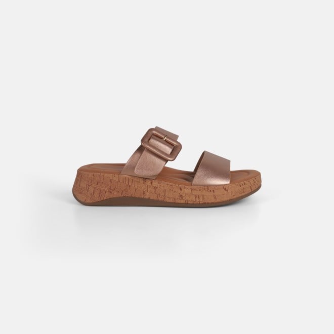 Mochi Women Rose-Gold Casual Slip Ons (SKU: 41-364-52-36)
