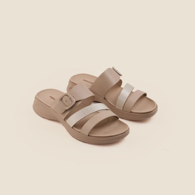 Mochi Women Beige Casual Slip Ons (SKU: 41-365-20-36)