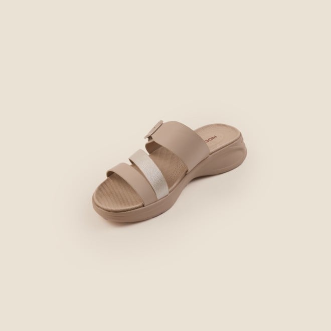 Mochi Women Beige Casual Slip Ons (SKU: 41-365-20-36)