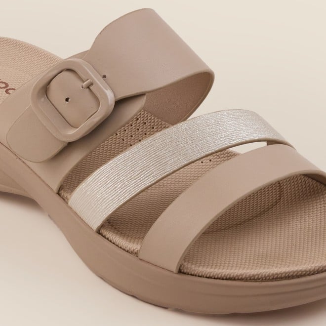 Mochi Women Beige Casual Slip Ons (SKU: 41-365-20-36)