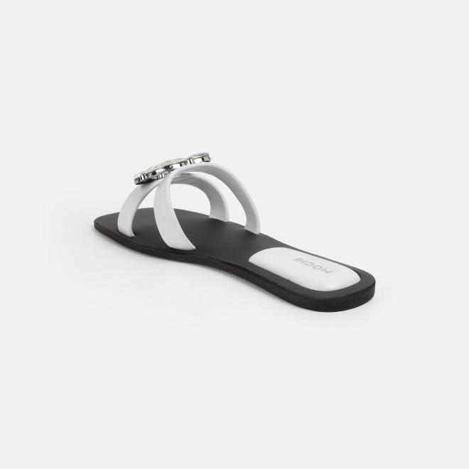 Mochi Women White Casual Slip Ons (SKU: 41-374-16-36)