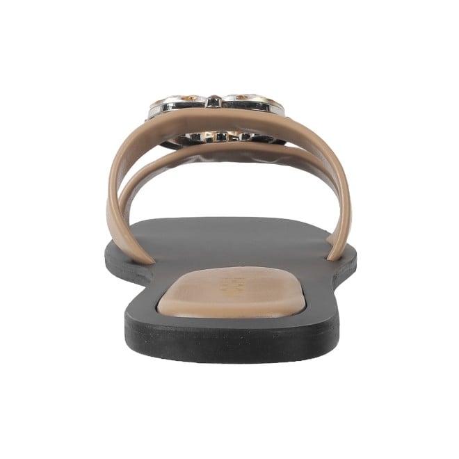 Mochi Women Beige Casual Slip Ons (SKU: 41-374L-20-42)