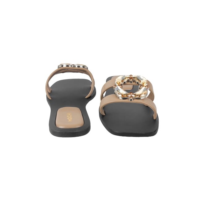 Mochi Women Beige Casual Slip Ons (SKU: 41-374L-20-42)